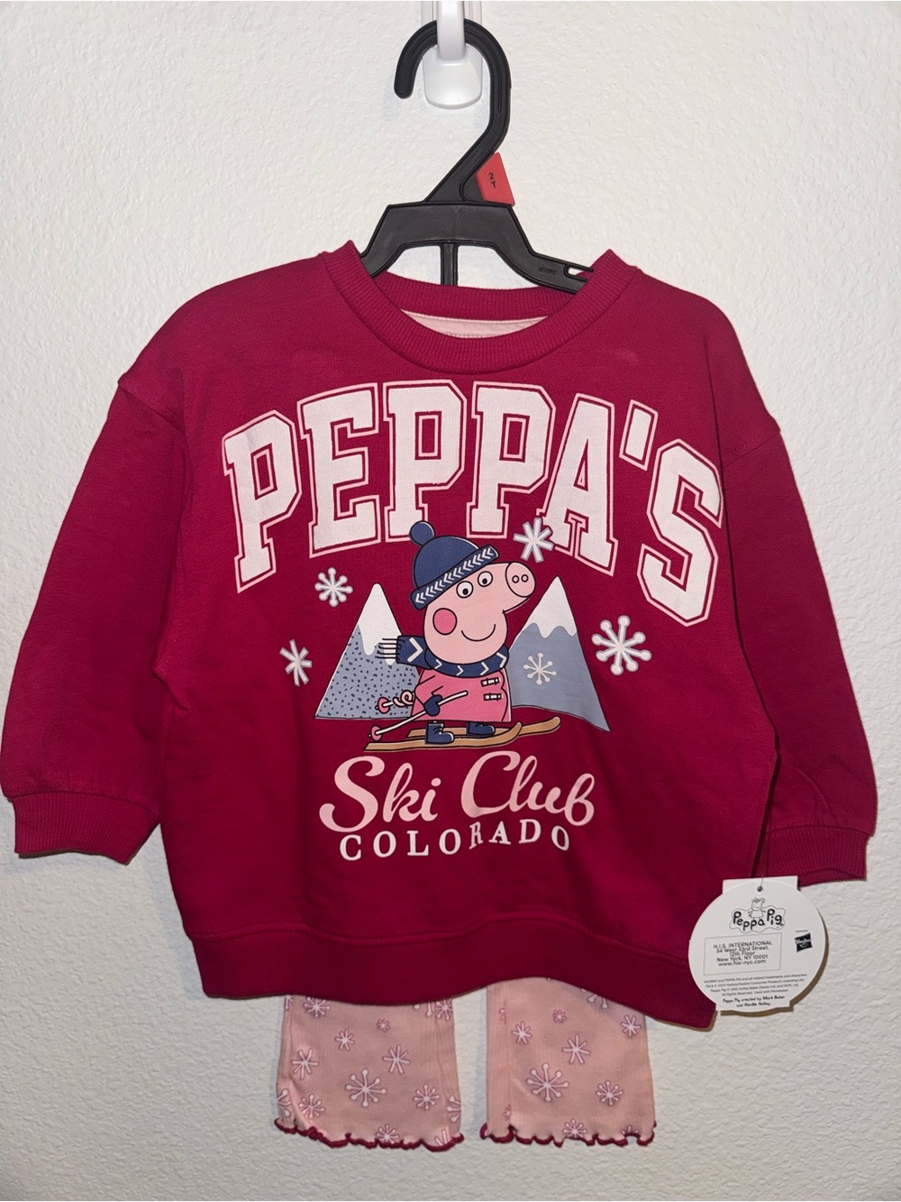 Peppa Pig Raspberry Ski Club Sweatshirt